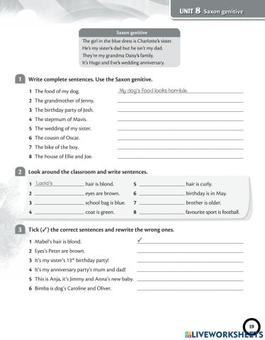 saxon genitive and going to