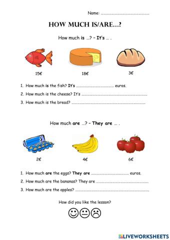 How much is...? How much are...?