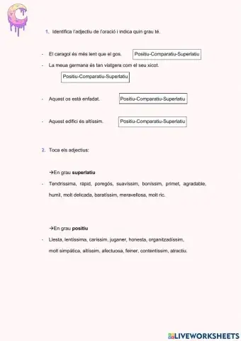 Graus dels adjectius