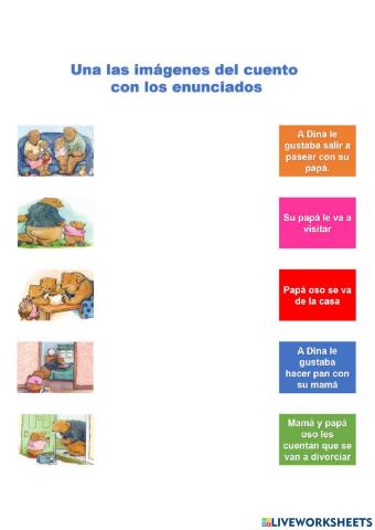 El divorcio de mamá y papá oso