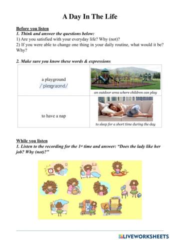 A day in the life of a kindergarten teacher