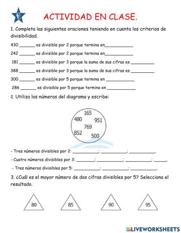 Criterios de divisibilidad
