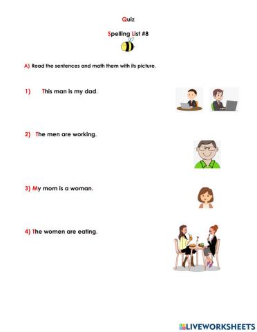 Spelling quiz -8