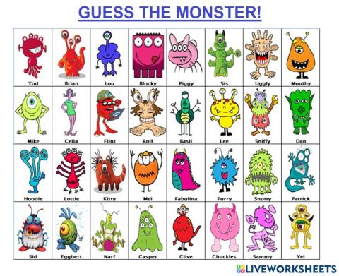 Guess the monster