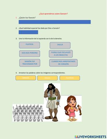 ¿Qué aprendimos sobre Sansón?