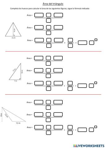 Área del triángulo