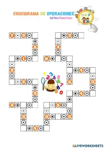 Crucigramas de operaciones