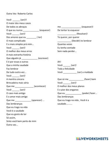 Outra vez  Roberto Carlos