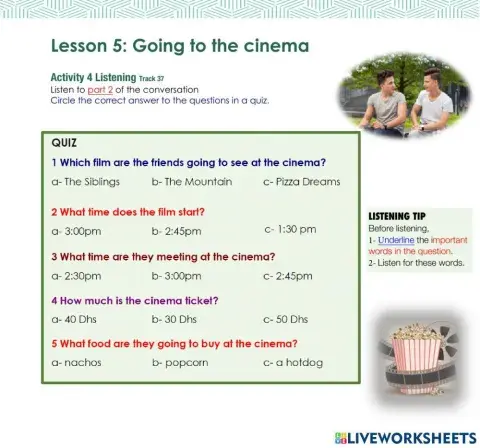 Access 8 - Unit 9 - Lesson 5 - Act 4