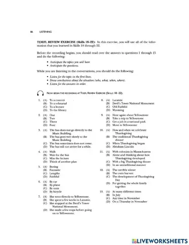 Toefl  part b example