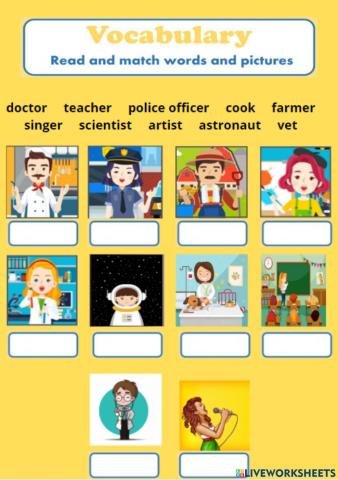 Vocabulary (Professions)