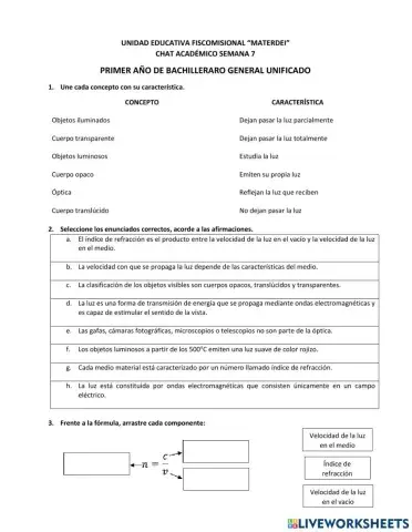 Naturaleza de la Luz