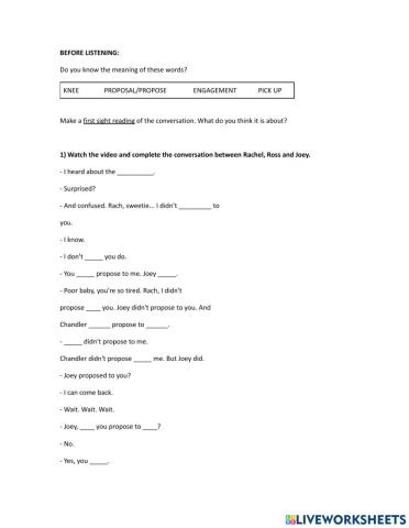 Friends - past simple