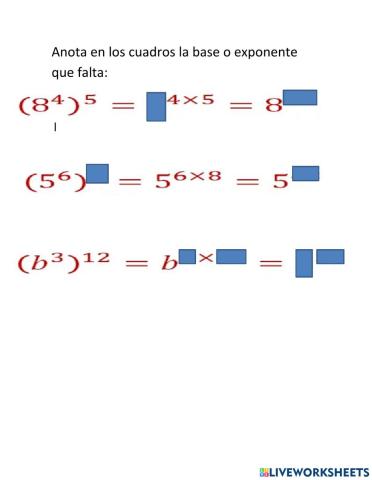 Potencia de potencias