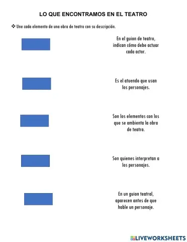 Lo que encontramos en el teatro