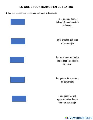 Lo que encontramos en el teatro