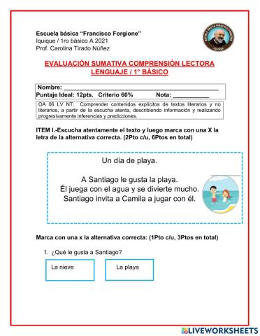 Comprensión lectora