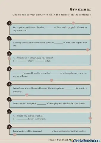 All, Both, None, Neither & Either