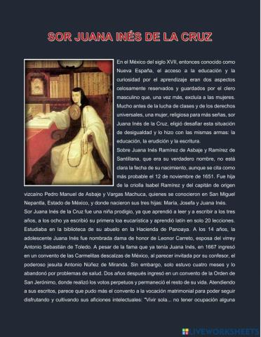 Sor juana inés de la cruz
