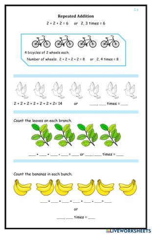 Repeated Addition 2a