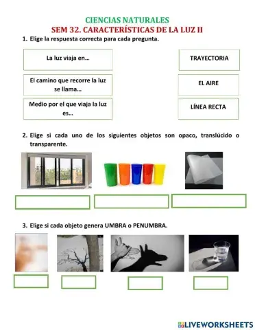Características de la luz ii