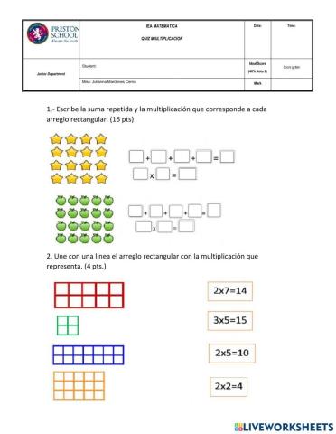 Quiz de multiplicaciones