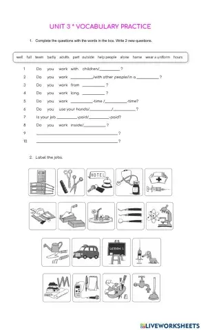 Focus 1 unit 3 vocabulary practice