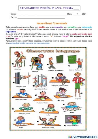 6° ano - INGLÊS - 27-05-21
