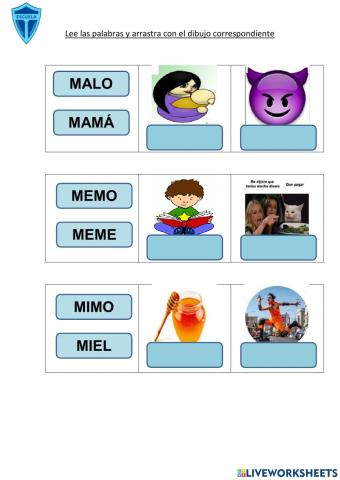 Leer y relacionar con imagen