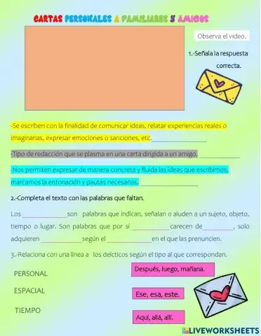 La carta informal