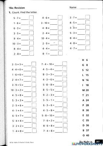 Star Maths 18A