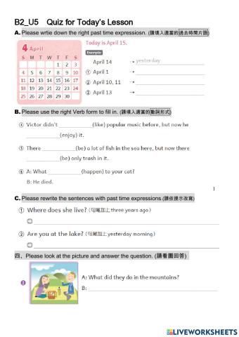 B2-U5-Quiz after checking the workbook