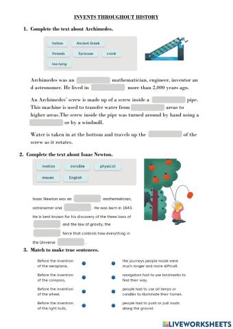 Inventions Throughout History