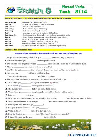 Spotlight 8 Task 8114