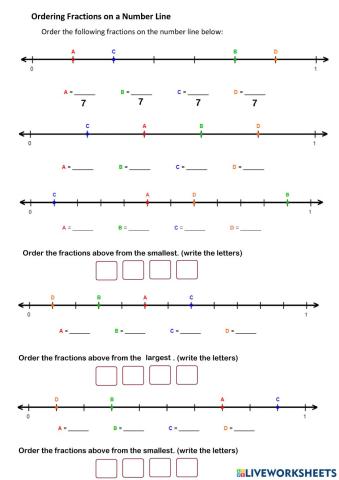 Ordering Fractions