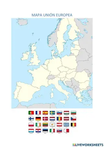 Mapa Unión Europea