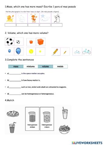 Unit 5, matter and materials,2º primaria, parte 2