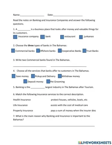 Banks and Insurance Companies