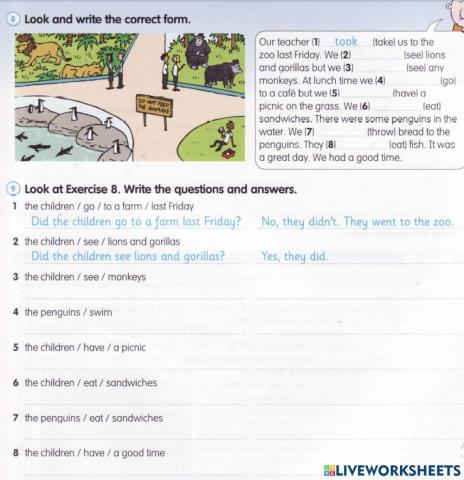 Past simple - irregular verbs