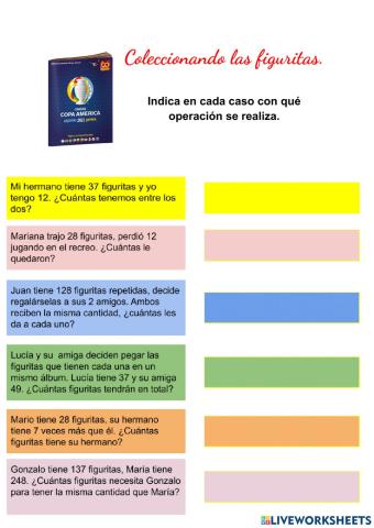 ¿Con qué operación se resuelve?