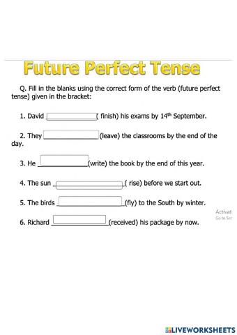 Future perfect
