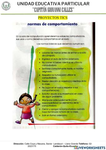 Normas de comportamiento computacion
