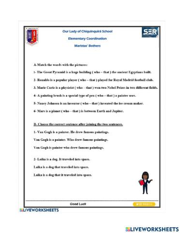 Relative Clauses (Who-That)