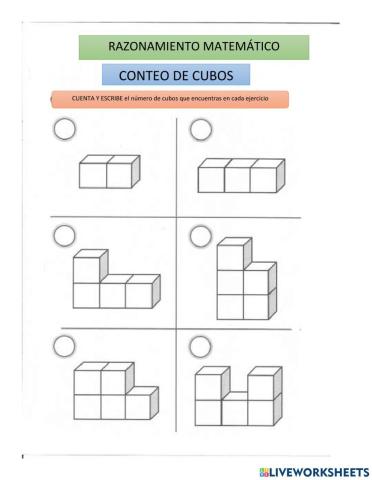 Conteo de cubos