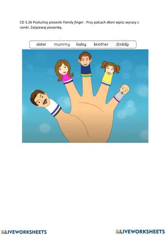 Family finger drag and drop