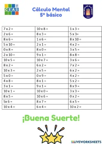 Cálculo Mental 27-05