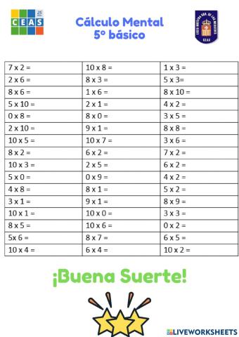 Cálculo Mental 27-05