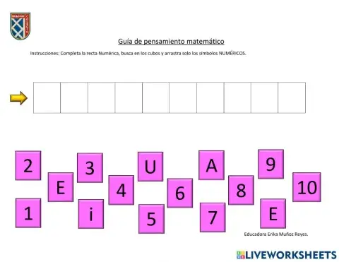 Completa la secuencia numérica