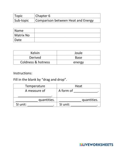 Heat and Temperature