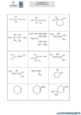 Quimica del carbono: Hidrocarburos y alcoholes